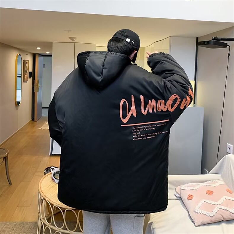设计感小众袄情侣装外套冬季宽松加厚潮牌服男W5848-P82,男装棉衣,星座512-3