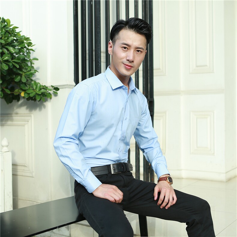 2021年春款长袖加肥加大衬衣大码衬衫男装休闲衬衫1558-2款P55,男装衬衫,星座802