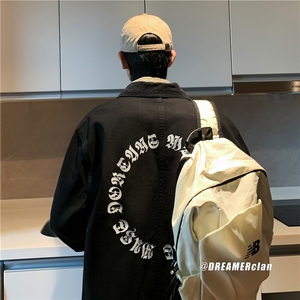 FY677-78限价118日系风衣港风长款大码宽松衣服休闲潮流秋季过膝