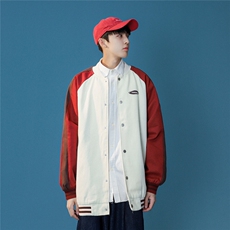 25新款撞色棒球服潮流情侣字母夹克上衣9106/P95，男装夹克，星座202