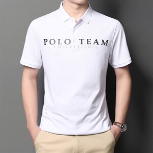 低价走量款男士夏季新款短袖纯色t恤绅士商务polo衫体恤上衣男薄图片