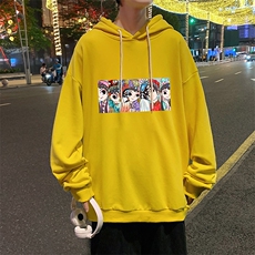 WY2250-P35纯棉连帽卫衣男大码运动帽衫宽松薄外套男，男装卫衣，电商A040