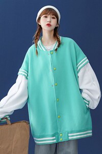 ！秋季潮流中性风简约休闲夹克情侣棒球服外套 G550 P75控98图片