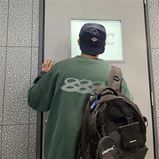 特P25控48秋冬新款男士圆领卫衣宽松休闲日常百搭上衣WQ2，男装卫衣，电商B370