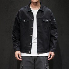 JK959/P75秋装新款撞色男士工装夹克日系男青少年大码宽松外套男，男装夹克，电商A141