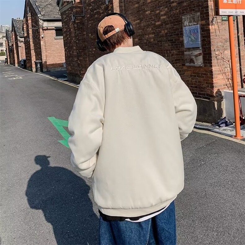 棒球领潮新款日系标准青春流行男日常气质外穿简约长袖春季夹克,男装夹克,星座716-4