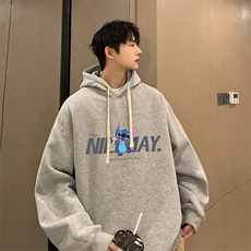 纯棉连帽卫衣男大码运动帽衫宽松薄WY2173-P35，男装卫衣，电商A040