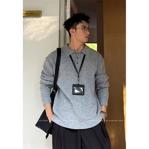 网图慎用 B216 MY5156 P65 2025秋冬男POLO领毛衣上衣男装图片