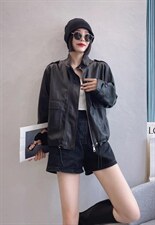 【现货】休闲皮衣外套！，女装皮衣，S.S