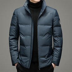 中老年羽绒服男士短款加厚中年爸爸装新款冬季外套YYYR2120-P255，男装羽绒服，电商B212（原钱塘6029）