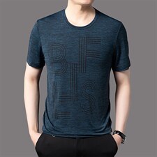 2023夏季新款潮流中青年男士宽松休闲上衣圆领短袖T恤男款打底衫，男装T恤，电商B212（原钱塘6029）