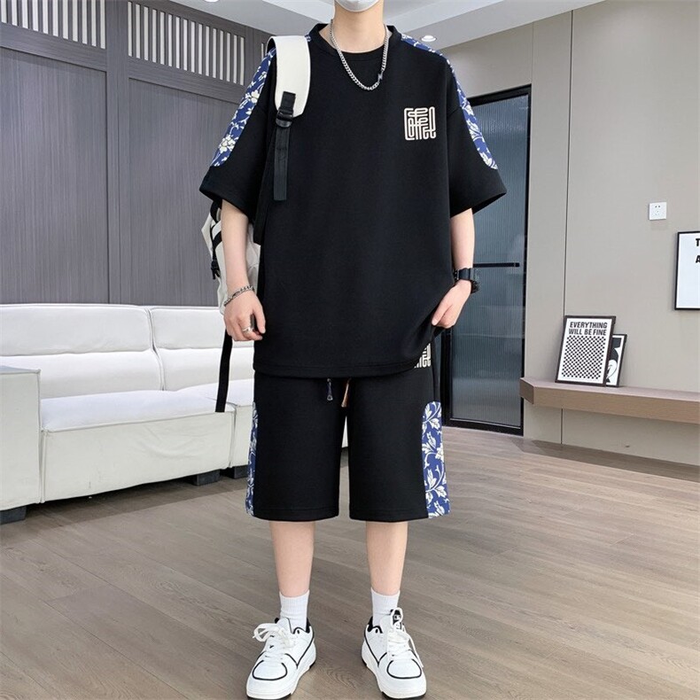 6193-P50 新款2025男士休闲时尚运动套装图片