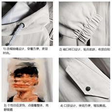 JK41213-P85加棉款-P115纯棉连帽夹克男士大码工装夹克男网格，男装夹克，电商A040A