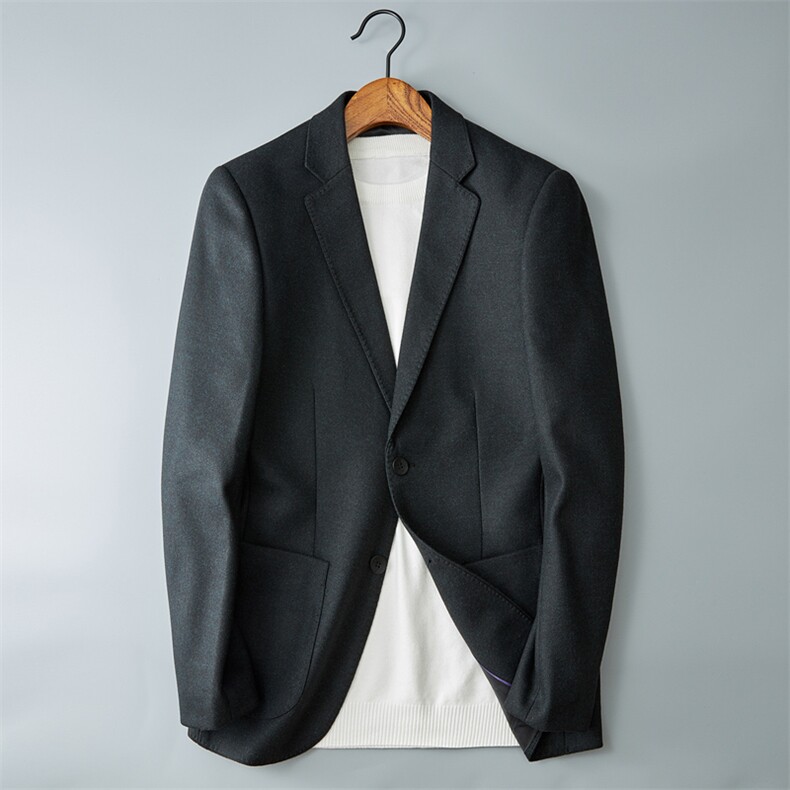 2020男士秋冬毛呢西装上衣单件外套商务休闲纯色西服87P155,男装西服,电商D225