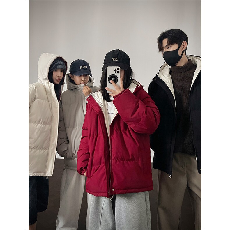 支持二开冬装加棉加厚连帽棉服男女大码棉衣外套面包服M811-P70，男装棉衣，电商A441