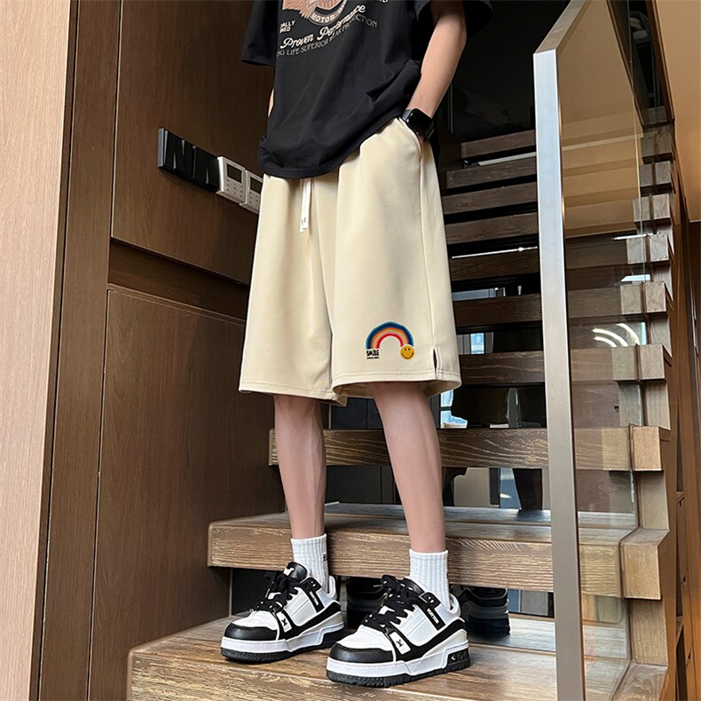 已注册新款菠萝格抖音直播得物宽松男中裤五分短裤K103P28控45图片