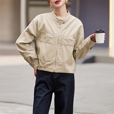 皮衣女外套短款上衣2025春秋季新款洋气显瘦小个子PU皮机车服夹克，女装皮衣，跑量工厂店