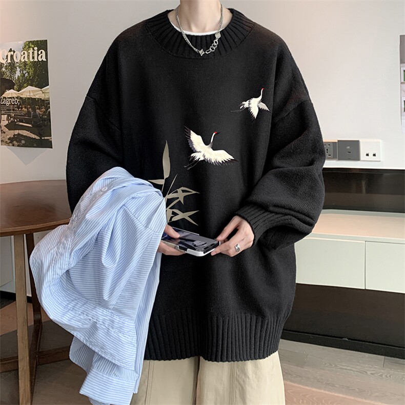 半高领毛衣男大码胖子针织衫毛线衣 M18394-P45 加绒款-P65图片