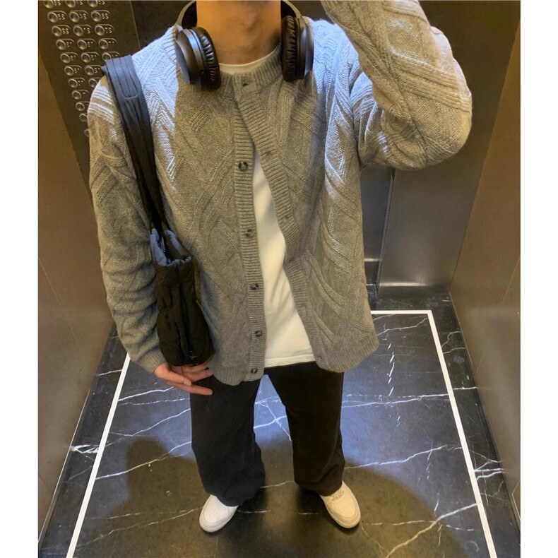 网络图！！！复古外套针织开衫宽松休闲男士针织衫D328-YY07-P70,男装针织衫/毛衣,电商D328