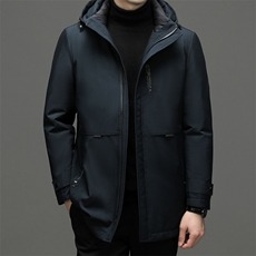 BEYR68020钱塘2020-2中年男士冬季厚款连帽时尚休闲羽绒服P290，男装羽绒服，钱塘207-2
