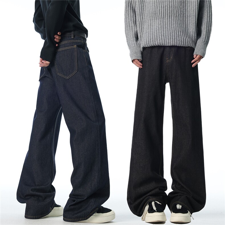 XZ1011-8526-P65控98丹宁微喇牛仔裤75棉25聚酯纤维不掉色，男装牛仔裤，星座B271