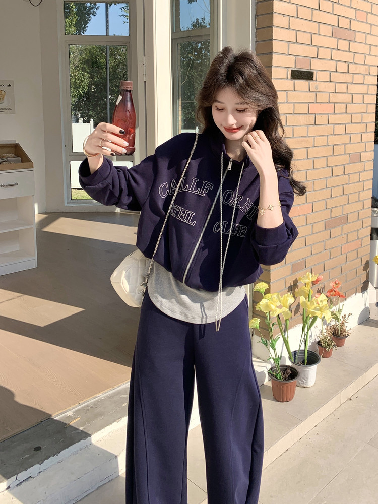 新品现货印花韩系休闲套装两件套2C271-9601-P195-K318,女装套装/套裙,2C271