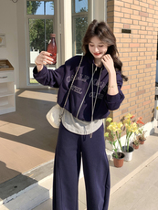 新品现货印花韩系休闲套装两件套2C271-9601-P195-K318，女装套装/套裙，2C271