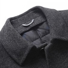 LCZ2107秋冬季双面呢落肩袖中长款羽绒可脱卸款韩版毛呢外套P400,男装毛呢大衣,电商B360