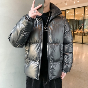 新款男士棉衣冬季保暖外套短款韩版修身棉服立领加厚棉服 MY017图片