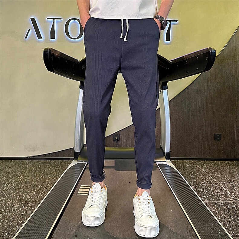 社会小伙2025夏季新休闲裤男士修身小脚长裤男生裤子潮901K314p48,男装休闲裤,星座901