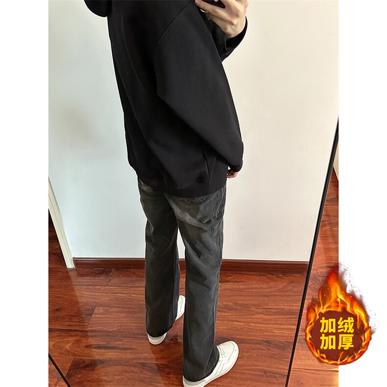 B221美式ins高街加厚加绒牛仔裤LK22087-P55控78加绒P65控88,男装牛仔裤,电商B221