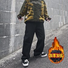 欧美高街vibe风工装裤春秋季美式牛仔裤N090P38加绒48，男装牛仔裤，星座1116-2