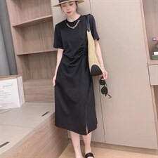 修身气质链条连衣裙，女装连衣裙，依多坊