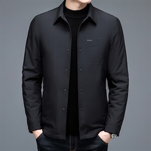 中年男新款冬季加厚棉服爸爸冬装短款棉衣外套 ZL9143-P185图片