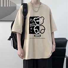 麂皮绒短袖t恤男大码半袖男大皂风JD82352-P25，男装T恤，电商A040
