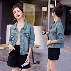 2026年春季牛仔外套，女装牛仔外套，浪花E族（衣布洛）