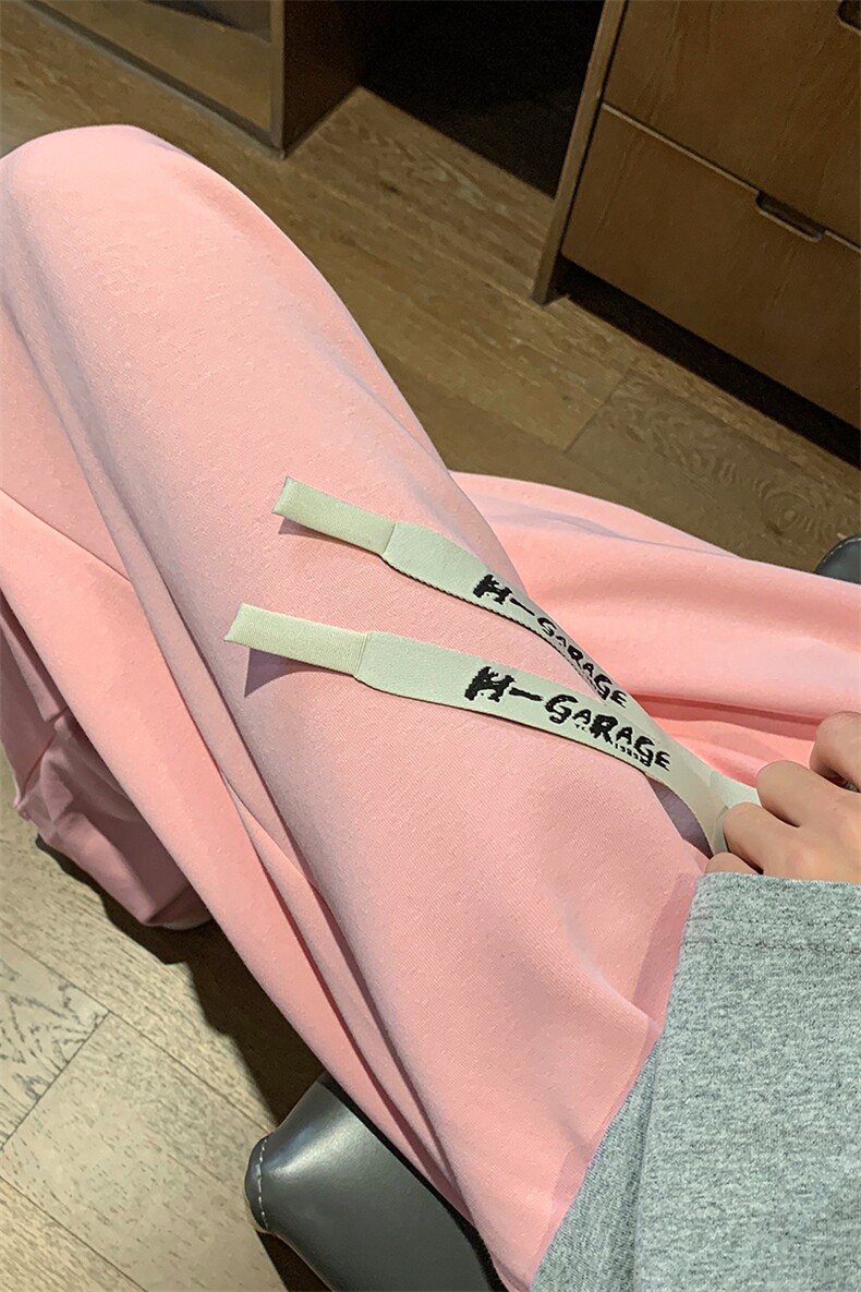 8XL-M特大码秋季新款垂感休闲裤男宽松直筒裤男裤子拖地裤K937P40,男装休闲裤,电商D206-1