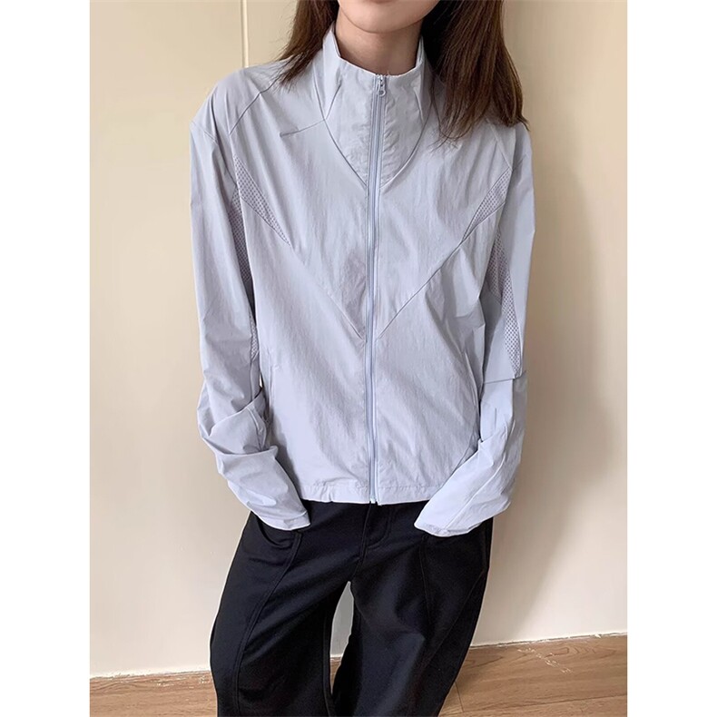 春夏款高品质冰感速干防晒服休闲户外运动外套透气弹力机能风夹克，男装防晒衣，电商A486-1