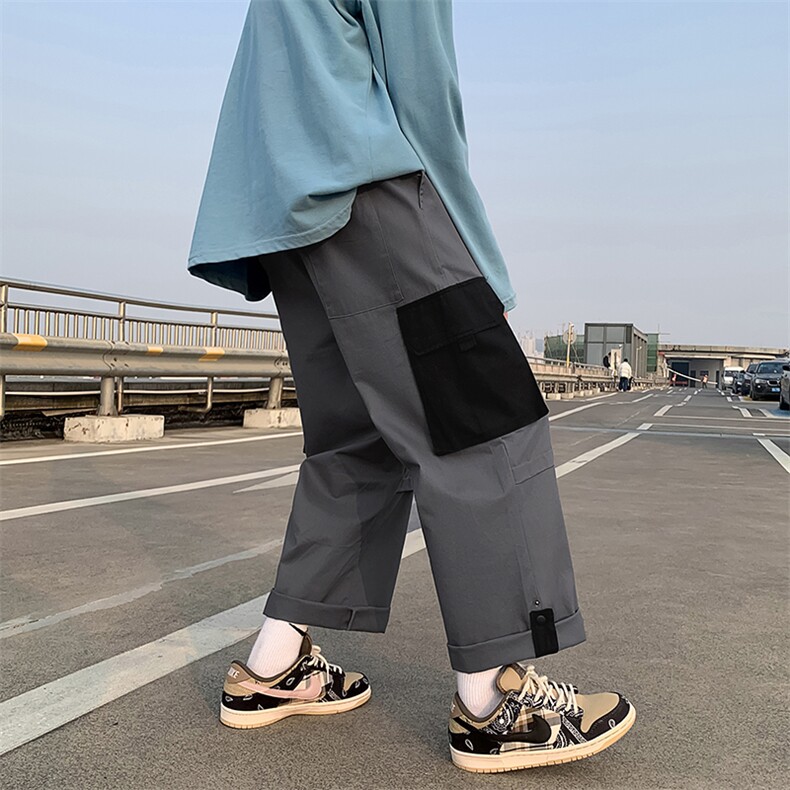日系男春季新款休闲裤纯棉工装裤D1023P38,男装休闲裤,星座1116-2