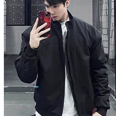 W9307-P65网图现货新款美式复古教练员立领夹克宽松潮流外套，男装夹克，星座1608-2