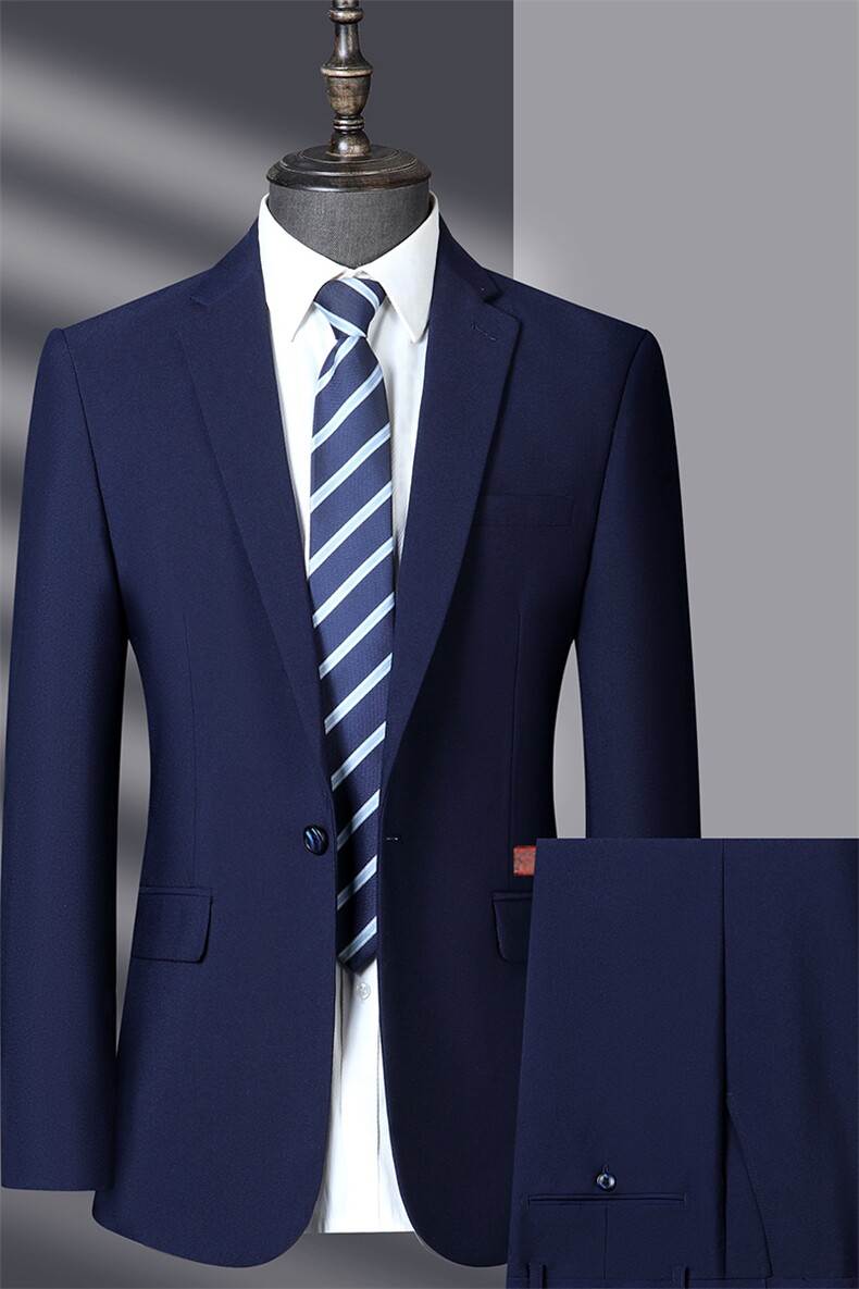 男士2023年春季西服礼服西装修身商务休闲男装西装套装,男装西服套装,电商B360