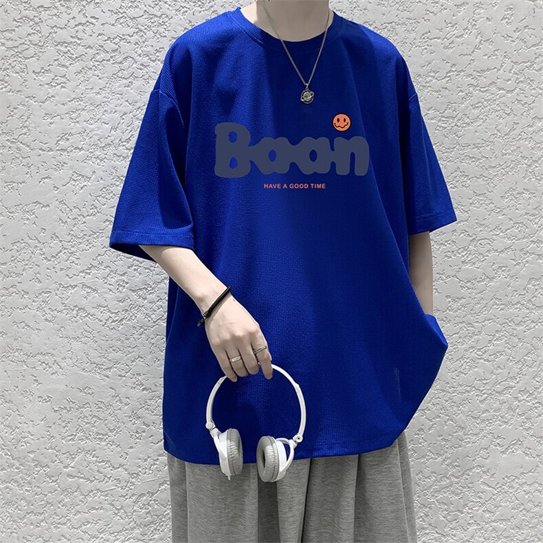 华夫格t恤男短袖男大码五分袖HT73406-P22,男装T恤,电商A040