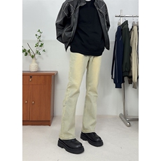 冬季美式ins高街vibe水洗加绒牛仔裤货号加绒K2316P70常规P55，男装牛仔裤，电商A063