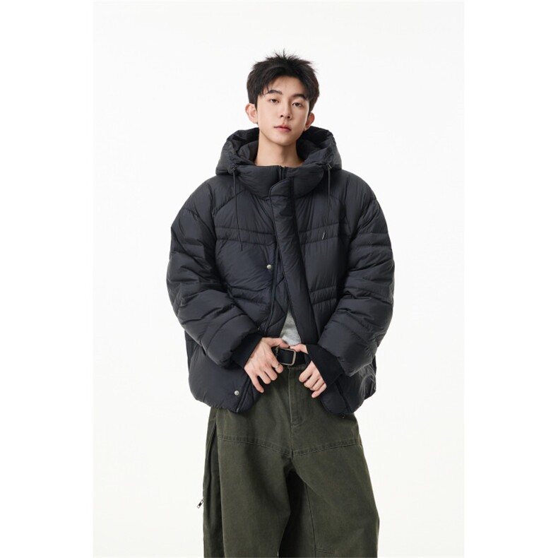 90%绒新标有报告连帽韩版宽松羽绒服上衣Y986/P350现货,男装羽绒服,星座202