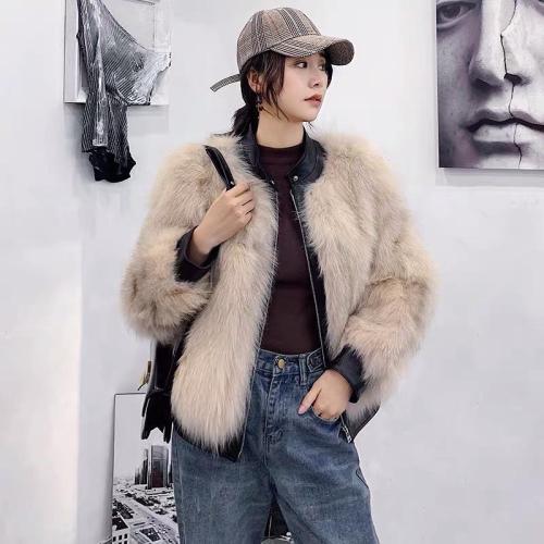 ZAF192欧货潮流两面穿真狐狸毛皮草外套,女装皮草,L·H·X