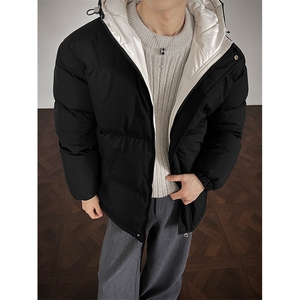 支持二开 冬装加棉加厚连帽棉服男女大码棉衣外套面包服 M811-P70图片