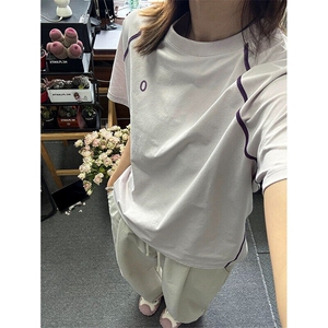 【有货】DT011-特批30奶蓝色速干运动短袖男女夏季薄款情侣款半袖图片