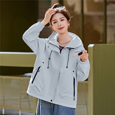 现货！现货！2026年春秋新款休闲宽松减龄短款外套女，女装短外套，以桐