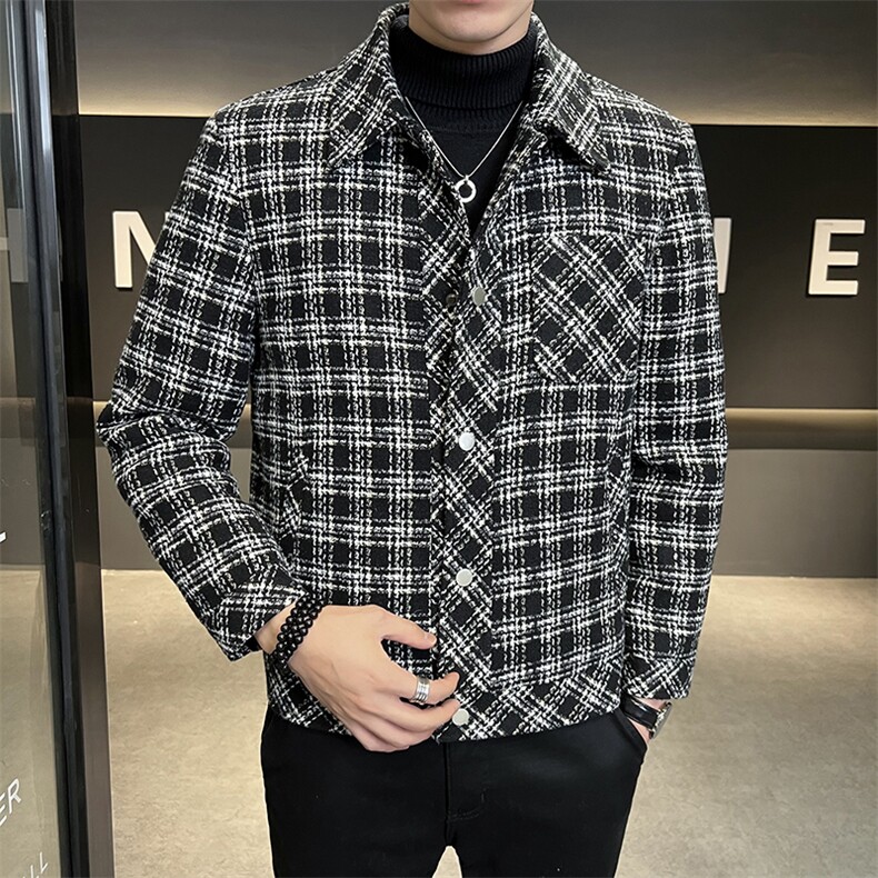 2023冬季新款羽绒服格子短款羽绒服新标羽绒服。直播可以看过来,男装羽绒服,电商B248