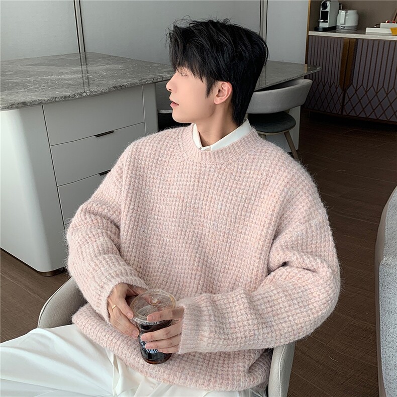 针织衫男女韩版潮流宽松百搭帅气2025冬季ins毛衣MZ977-P53,男装针织衫/毛衣,星座412-3